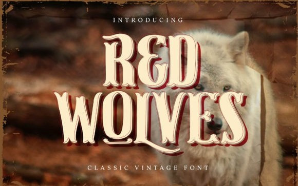 Red Wolves Display Font