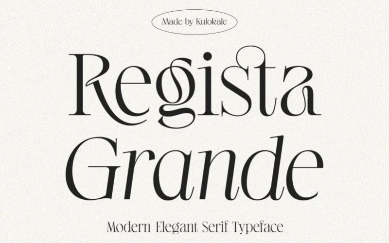 Regista Grande Serif Font