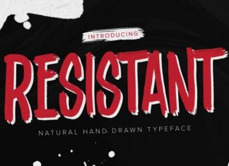 Resistant Brush Font