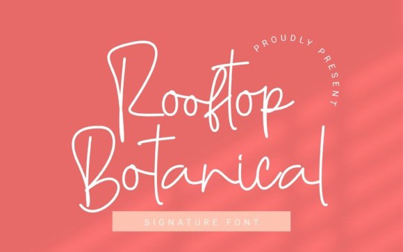 Rooftop Botanical Script Font