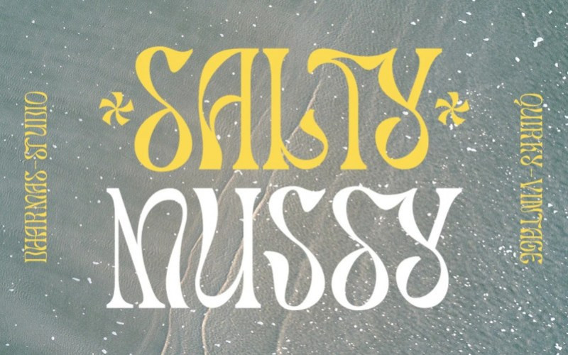 Salty Mussy Display Font