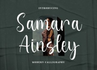 Samara Ainsley Script Font