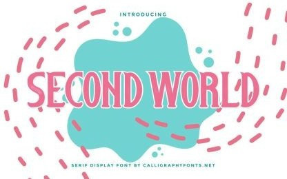 Second World Display Font