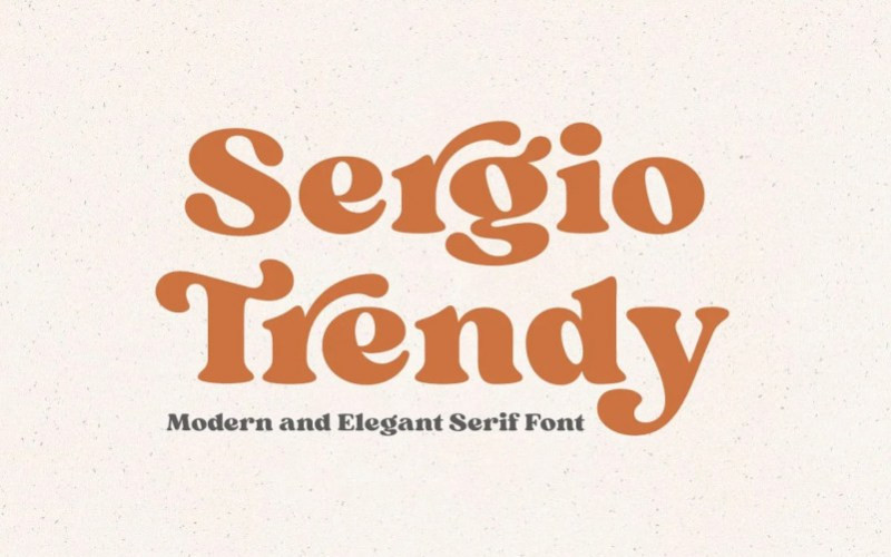 Sergio Trendy Serif Font