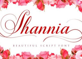 Shannia Calligraphy Font