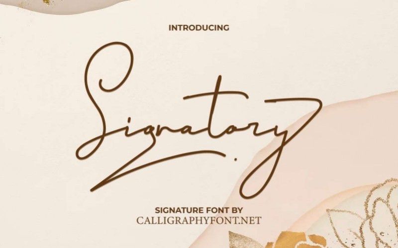 Signatory Handwritten Font