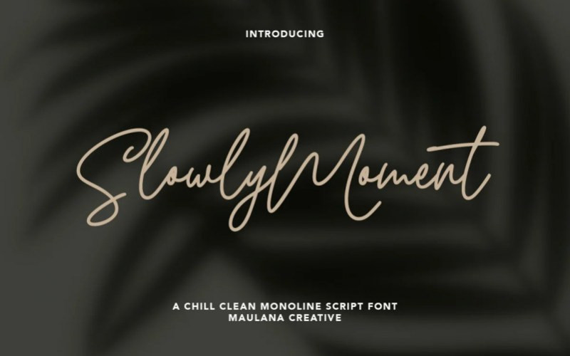 Slowly Moment Handwritten Font