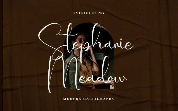 Stephanie Meadow Script Font