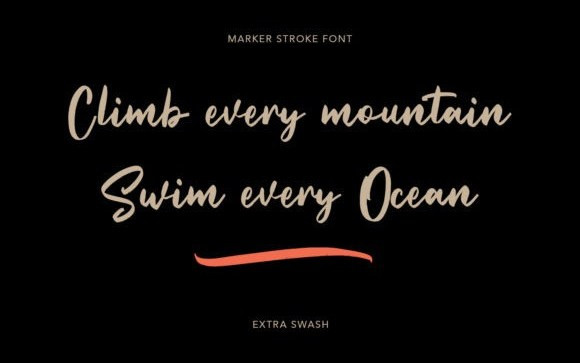 Straightfast Brush Font