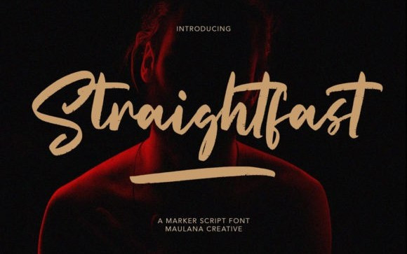 Straightfast Brush Font