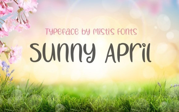 Sunny April Display Font