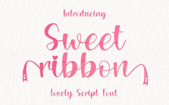 Sweet Ribbon Calligraphy Font