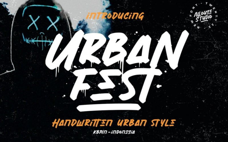 Urban Fest Brush Font