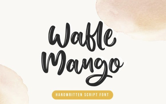 Wafle Mango Brush Font