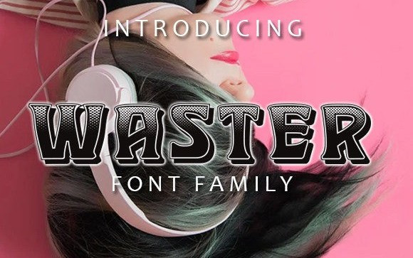 Waster Display Font