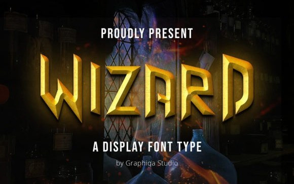 Wizard Display Font