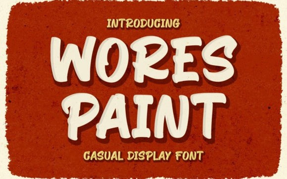 Wores Paint Brush Font