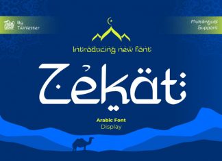 Zekat Display Font