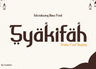 Syakifah Display Font