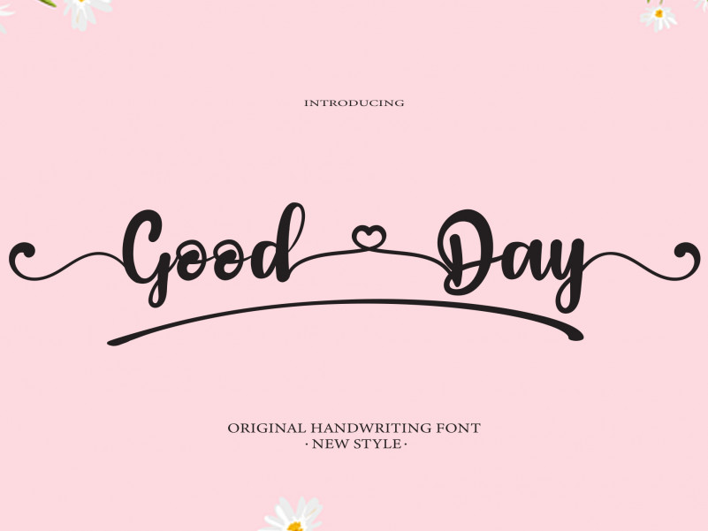 Good Day Calligraphy Font