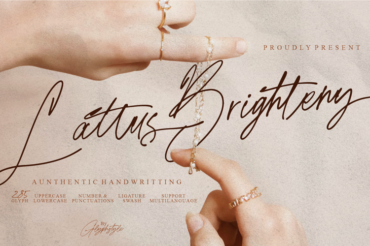 Lattus Brighteny Handwritten Font