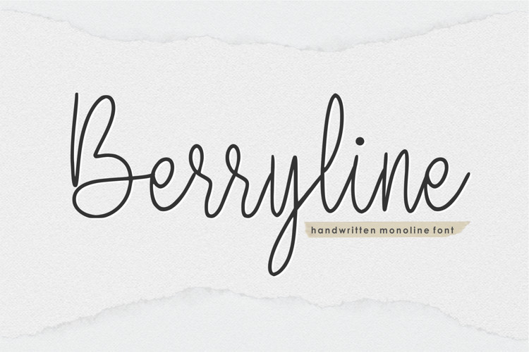 Berryline Handwritten Font