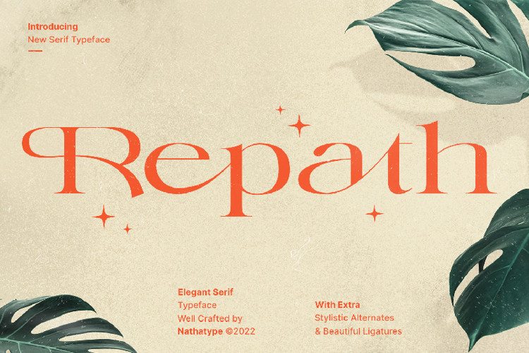 Repath Serif Font