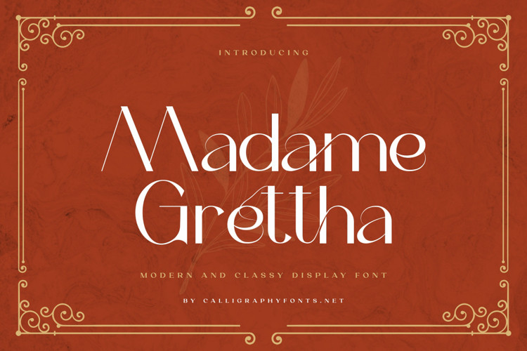 Madame Grettha Sans Serif Font