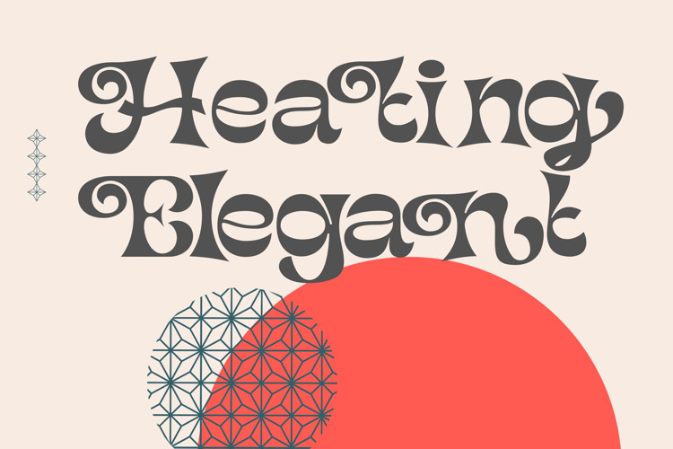 Heating Elegant Display Font