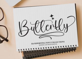 Butterfly Calligraphy Typeface