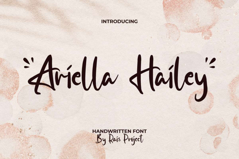 Ariella Hailey Handwritten Font