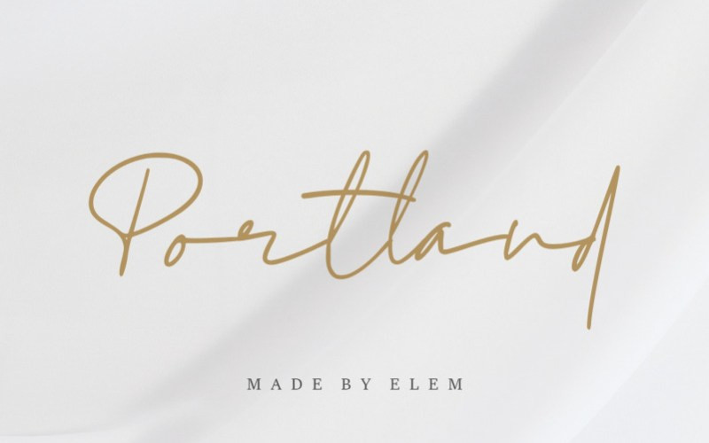 Portland Handwritten Font