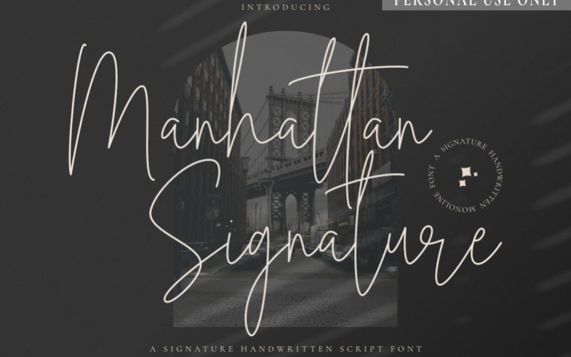 Manhattan Signature Font