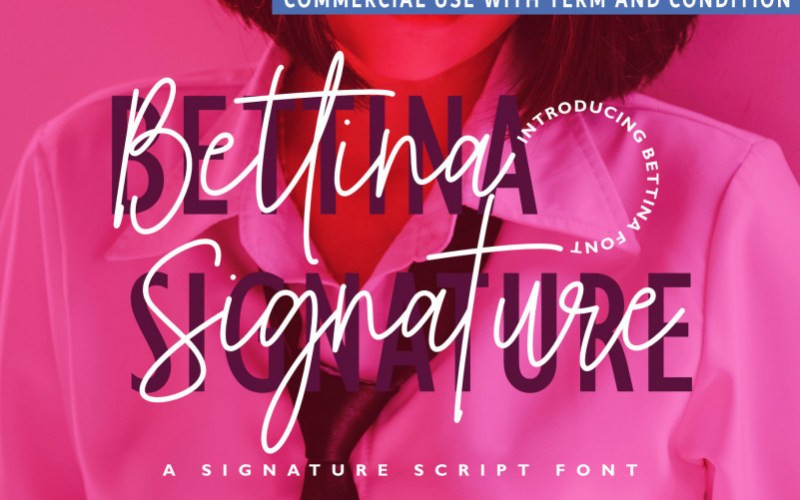 Bettina Signature Font