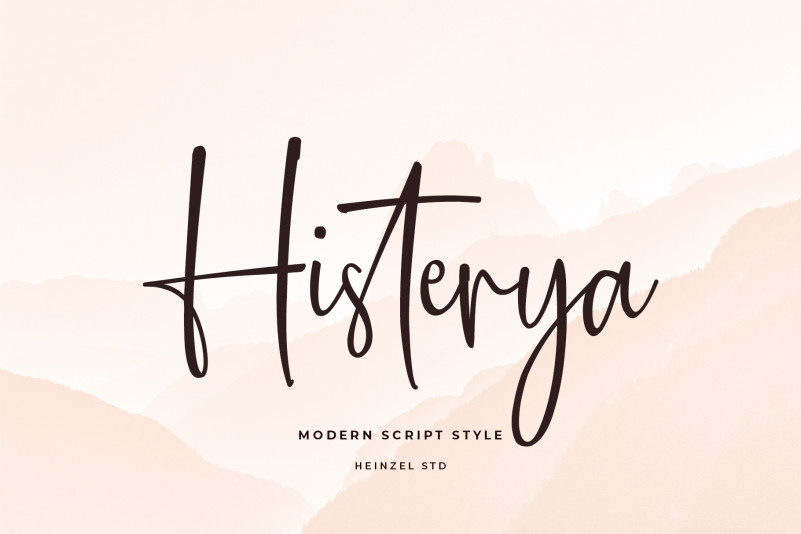 Histerya Handwritten Font