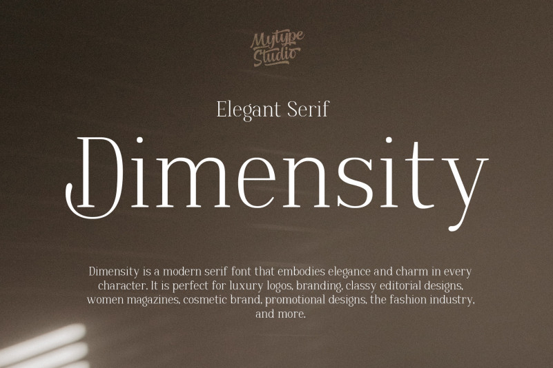 Dimensity Serif Font
