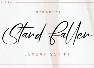 Stand Fallen Handwritten Font