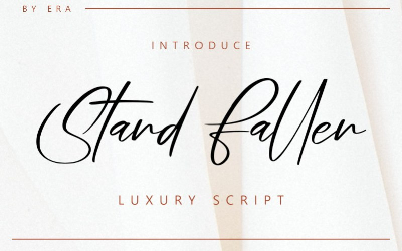 Stand Fallen Handwritten Font