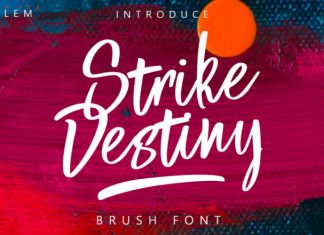 Strike Destiny Script Font