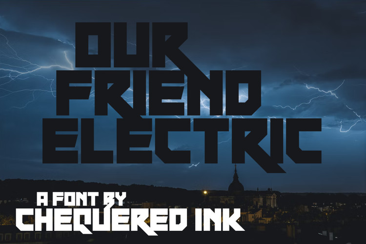 Our Friend Electric Display Font