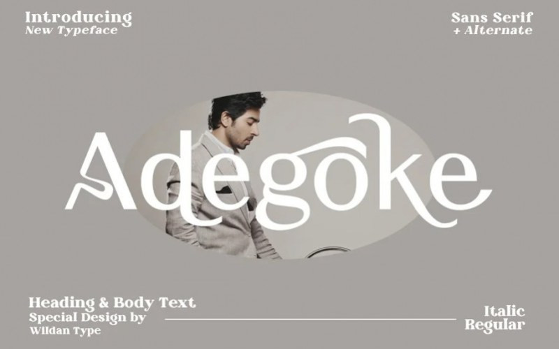 Adegoke Sans Serif Font