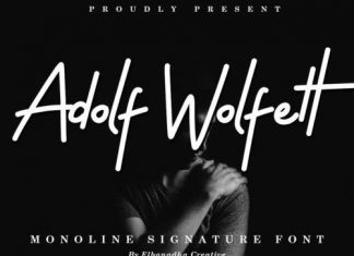 Adolf Wolfett Handwritten Font