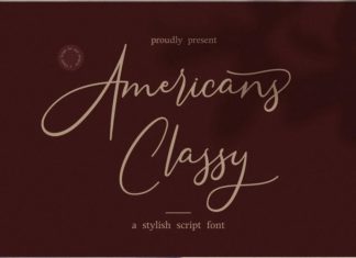 Americans Classy Calligraphy Font