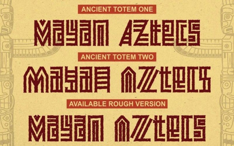 Ancient Totem Display Font