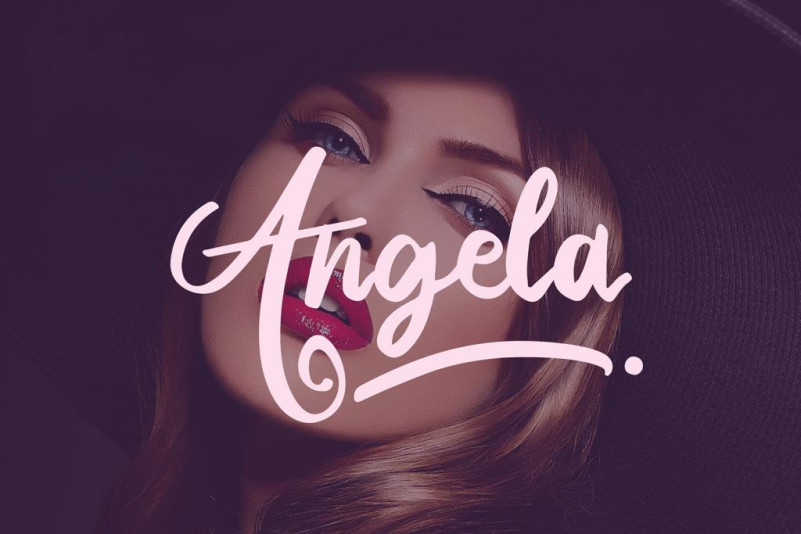 Angela Script Font
