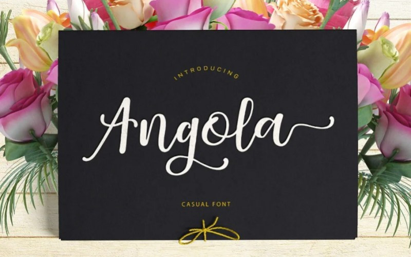 Angola Calligraphy Font