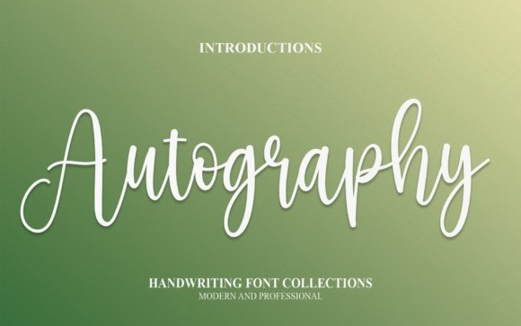 Autography Handwritten Font