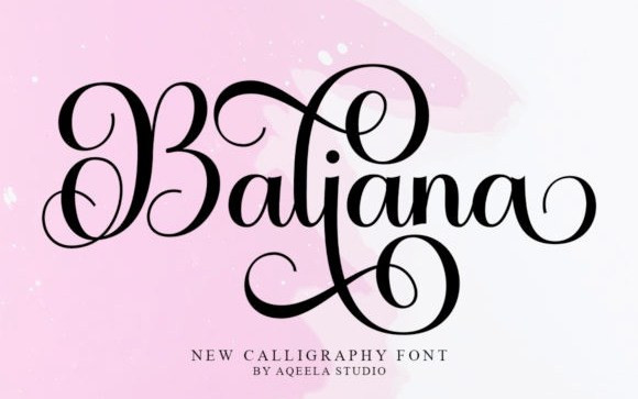 Baliana Calligraphy Font