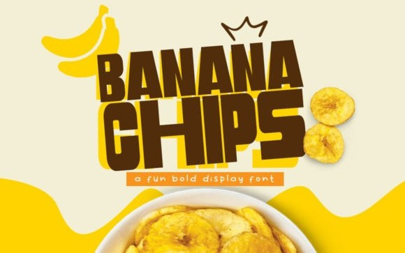 Banana Chips Display Font
