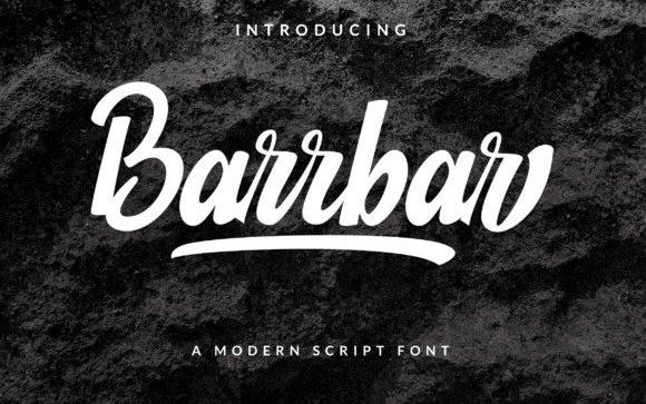 Barrbar Script Font